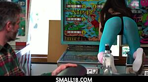 Megan Marx playing with Mike Mancini's cock 😏