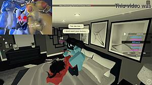 Fucking my first femboy shemale in the bedroom scene