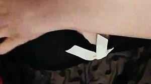 Chubby slut fingers both holes