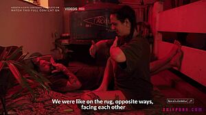 Teaser Amigos Get Naughty on Balcony Outdoors  