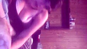 Smoking fetish with blowjob and tits