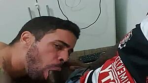 Young Guy Goes To Play Game And Ends Up Taking Big Black Cock