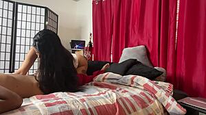 Maya Farrell deepthroats cock!