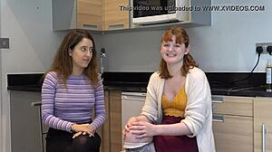 Two red-haired beauties have terrific lesbian orgasm