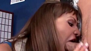 cute naked babes sucking horny cocks in blowjob scene