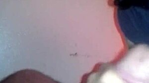 kandy rayne, petite brunette amateur, strokes her boyfriend's cock in homemade video until he cums hard