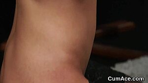 Hot Peach Feels Overwhelmed By Massive Jizz Load On Her Face, Eagerly Sucking Every Drop In Intense Bukkake