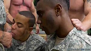 Black Man Dominates Sexy Gay Men in Atlanta Army Scene