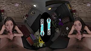 wetvr brunette tori mack gets facial in first vr porn 😍💦