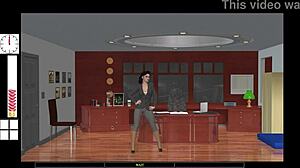 grace at the office fingering her shaved pussy in lingerie