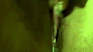 I watch this petite girl with big tits masturbate in the shower