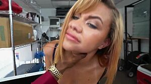 The good-looking blonde pornstar takes the director's massive black cock deep into her holes in this full movie storyline.