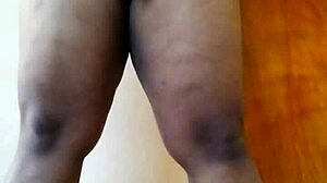 Horny Ebony Shemale Shakes Her Big Booty Fat Ass Intensely