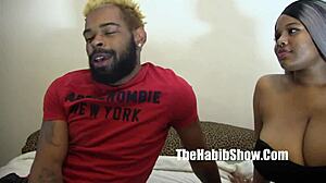 Sexy thick bbw couple zada roze getting fucked by hubby in the hood