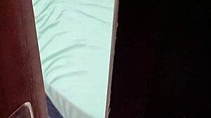 blonde milf caught using anal toy, getting cum load