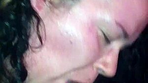 Ebony BBW deepthroats in the ghetto hood fucking scene.