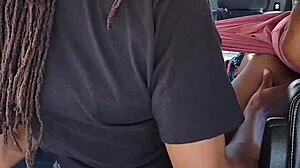 she spreads her thick legs for bbc in parking lot outdoor fun