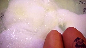 horny girlfriend invites friend to hotel jacuzzi