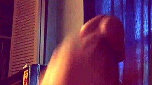 Stroking Massive Cock with Loud Moans for Allison's Cumshot Blast!