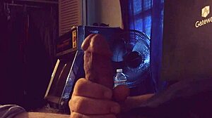 Stroking Massive Cock with Loud Moans for Allison's Cumshot Blast!