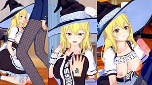 marisa kirisame breast rubbing hentai