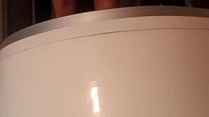 I bathe my cock in the shower.