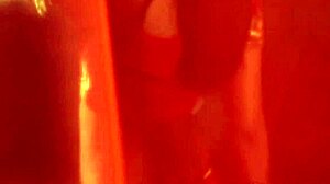 Sexy belly dancing erotic babe while arousing alone