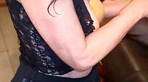 Velvet MILF uses homemade toys for multiple orgasms