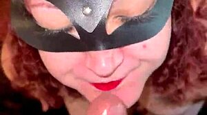 redhead swallows cum twice quickly