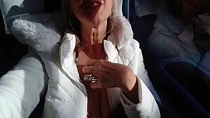 the milf with big pussy, ass, and tits teasing