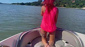 boat trip with natural tits and pussy exploration by amateurs