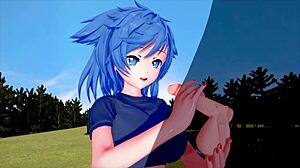 3d hentai girl with huge tits and ass gets creampie 😍