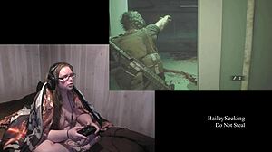 Naked Brunette Plays Resident Evil 3 Part 7