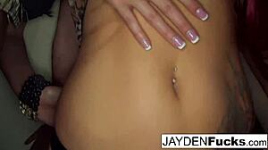 Kortney Kane on White Couch for Lesbian Oral Action