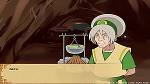 Big Tits Anime Girl Exclaims 'Love Me Deep!' In Four Elements Trainer