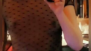 little asian shemale trap performs a solo show