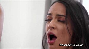 Georgia Eats Out Busty Friend During Massage
