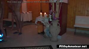 Amateur group engages in intense anal and deep throat activities.