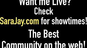 Is Sara Jay fingering that horny pussy in lesbian groping?