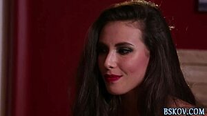 Pretty Brunette Teen 18+ Pornstar Gives Hardcore Blowjob Before Riding Rod in HD