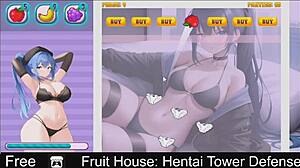 fruit house hentai tower defense game is so fun
