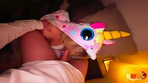 I Put My Dick In My Stepdaughter's Mouth And She Wakes Up Sucking