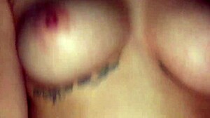 LATINA AMATEUR RIDES MONSTER COCK OUTDOOR WITH NATURAL TITS