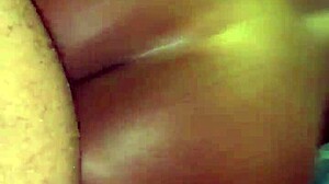 ebony bent over for doggy style cumshot.