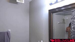 stepbro says to stepsis, 'that's a jailhouse joke for your handjob on my monster cock'