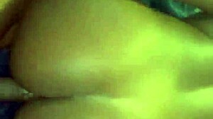 ebony bent over for doggy style cumshot.