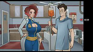 Deep vault 69 hentai threesome in fallout parody.