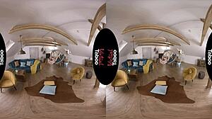 Blonde Spreads Legs Wide