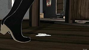 fire emblem three house featuring petras in casual anal scene