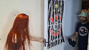 naughty seamstress eyes client's tool in reality setting